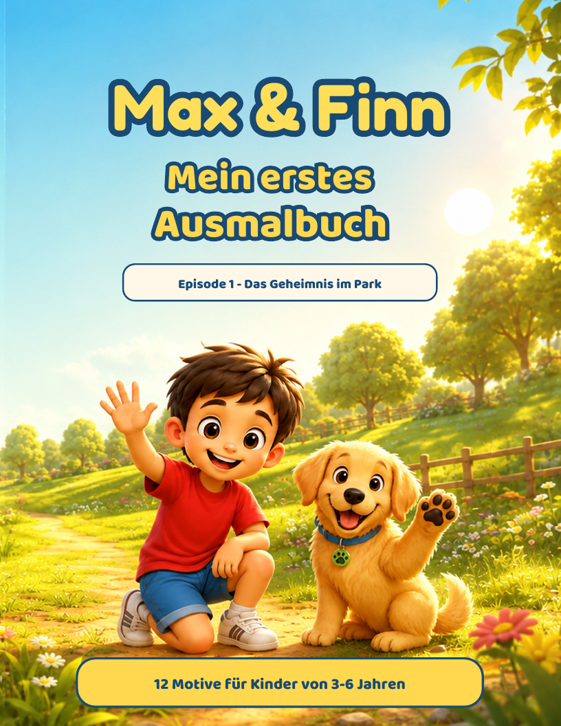 Originalcover: Mein erstes Ausmalbuch – Episode 1